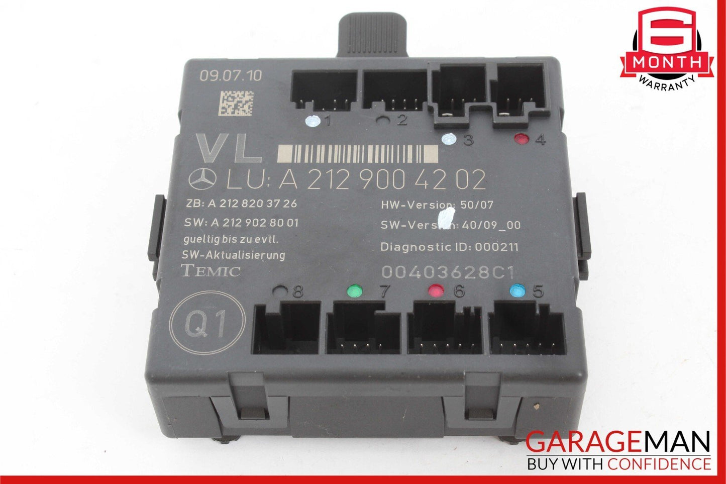 08-18 Mercedes W212 E350 C250 SLK350 Front Left Side Door Control Module OEM