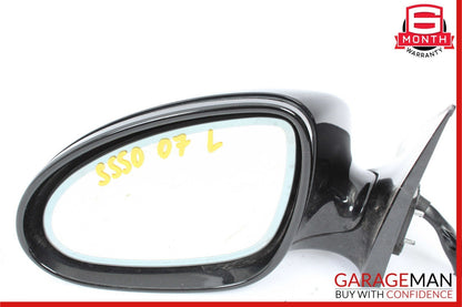 07-09 Mercedes W221 S550 S65 AMG Front Left Side Mirror Door Rear View Black OEM