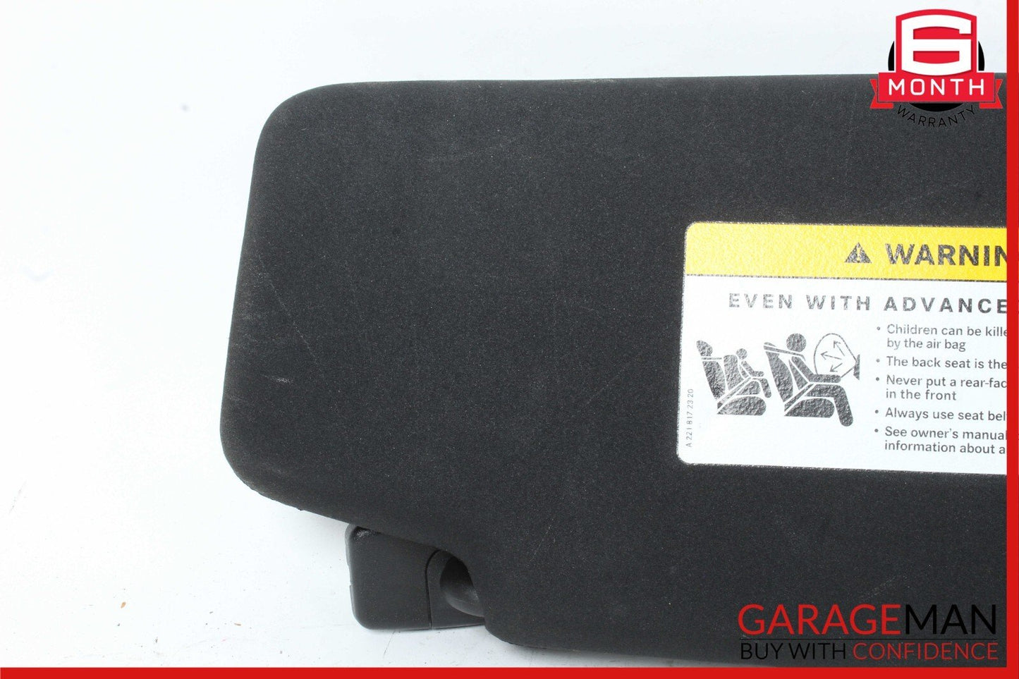 08-14 Mercedes W204 C250 Front Left Side Sun Visor Sunvisor Shade Cover OEM