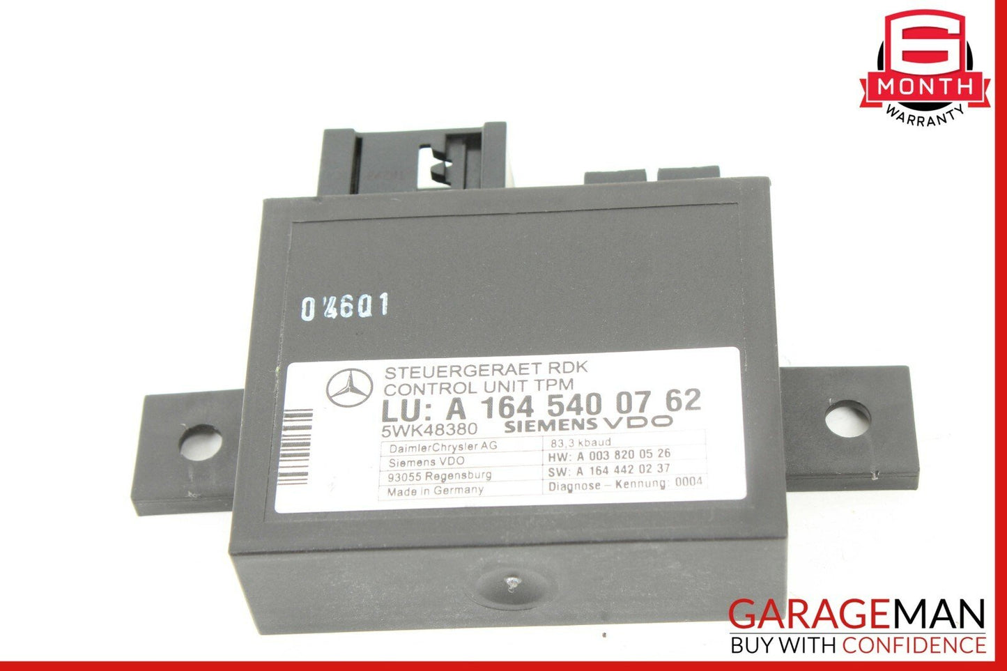 06-11 Mercedes X164 GL450 CLS550 E550 SL55 TPMS Tire Pressure Control 1645400762