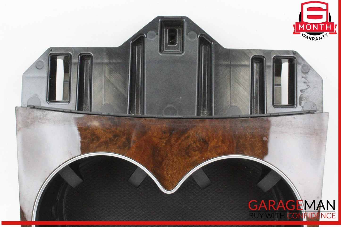 14-17 Mercedes W207 E400 E350 Center Console Cup Holder Compartment Wood OEM