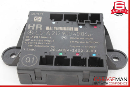 08-18 Mercedes E350 C250 C300 CLS550 Rear Right Side Door Control Module Unit