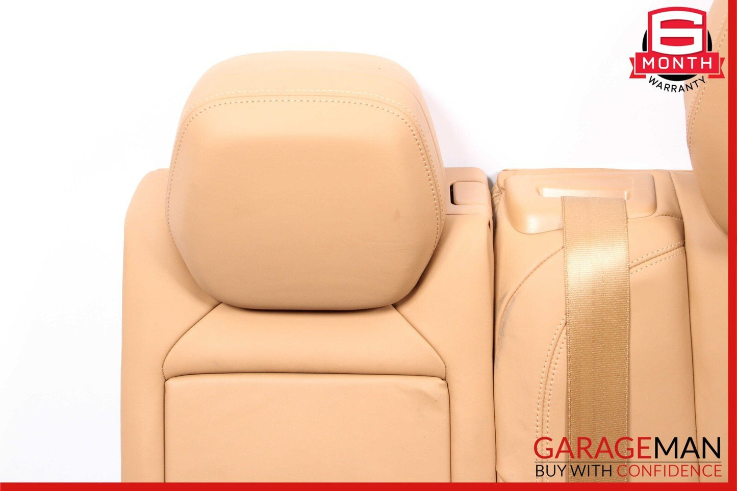 11-17 Porsche Cayenne 958 Rear Left Side Top Upper Seat Cushion Assembly Brown