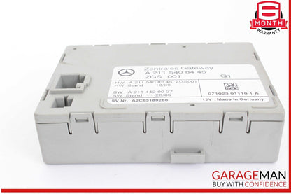 03-11 Mercedes W211 E350 E550 Central Gateway Control Module 2115408445 OEM