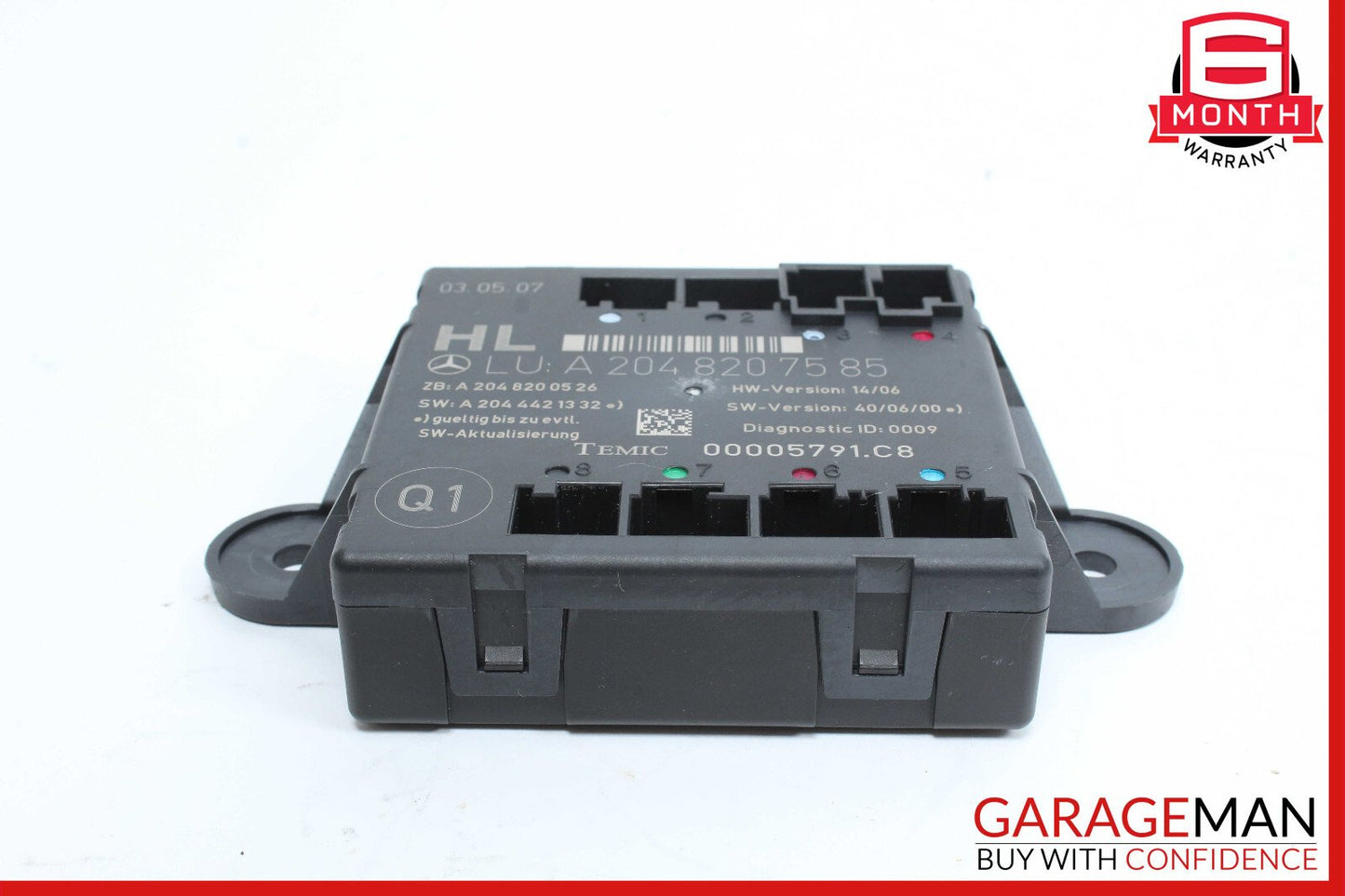 08-14 Mercedes W204 C300 C350 Rear Left Side Door Control Module 2048702326 OEM