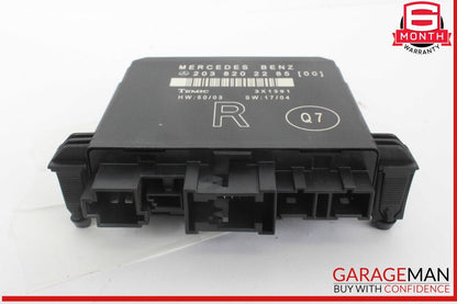 01-07 Mercedes W203 C230 C350 Rear Right Side Door Control Module 2038202285
