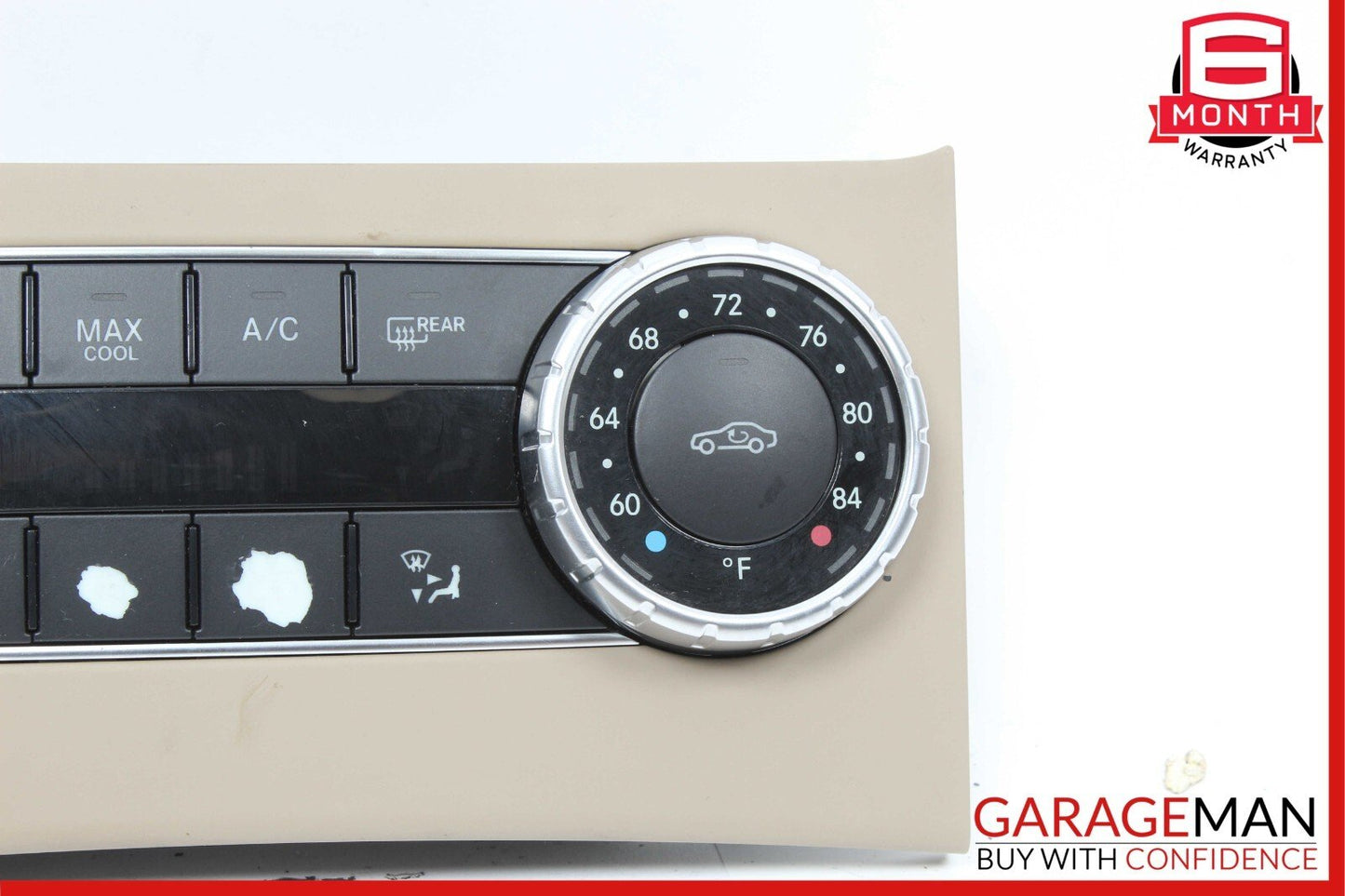 12-14 Mercedes W204 C250 AC A/C Heater Climate Temperature Control Switch Beige