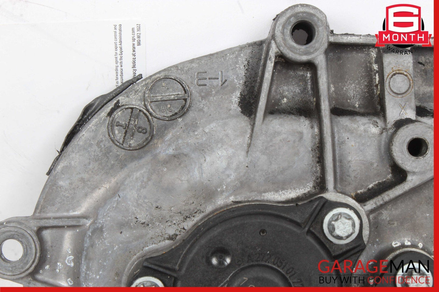 06-13 Mercedes W164 ML350 S550 Front Right Engine Timing Chain Cover Plate OEM