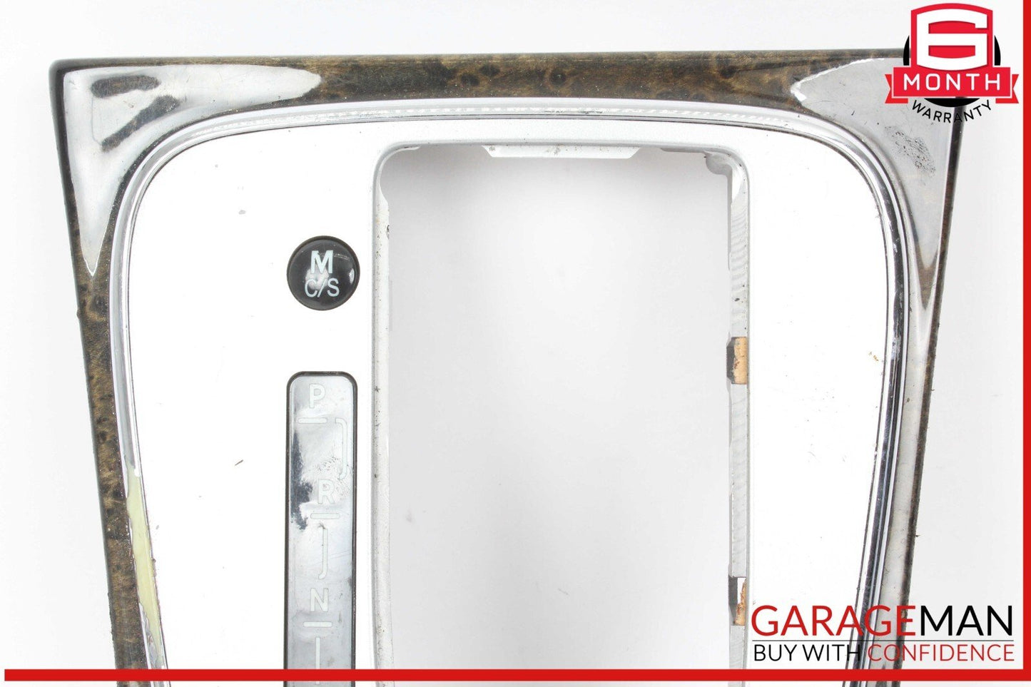 03-06 Mercedes W211 E55 AMG Gear Shift Shifter Bezel Trim Wood OEM