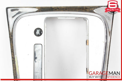 03-06 Mercedes W211 E55 AMG Gear Shift Shifter Bezel Trim Wood OEM