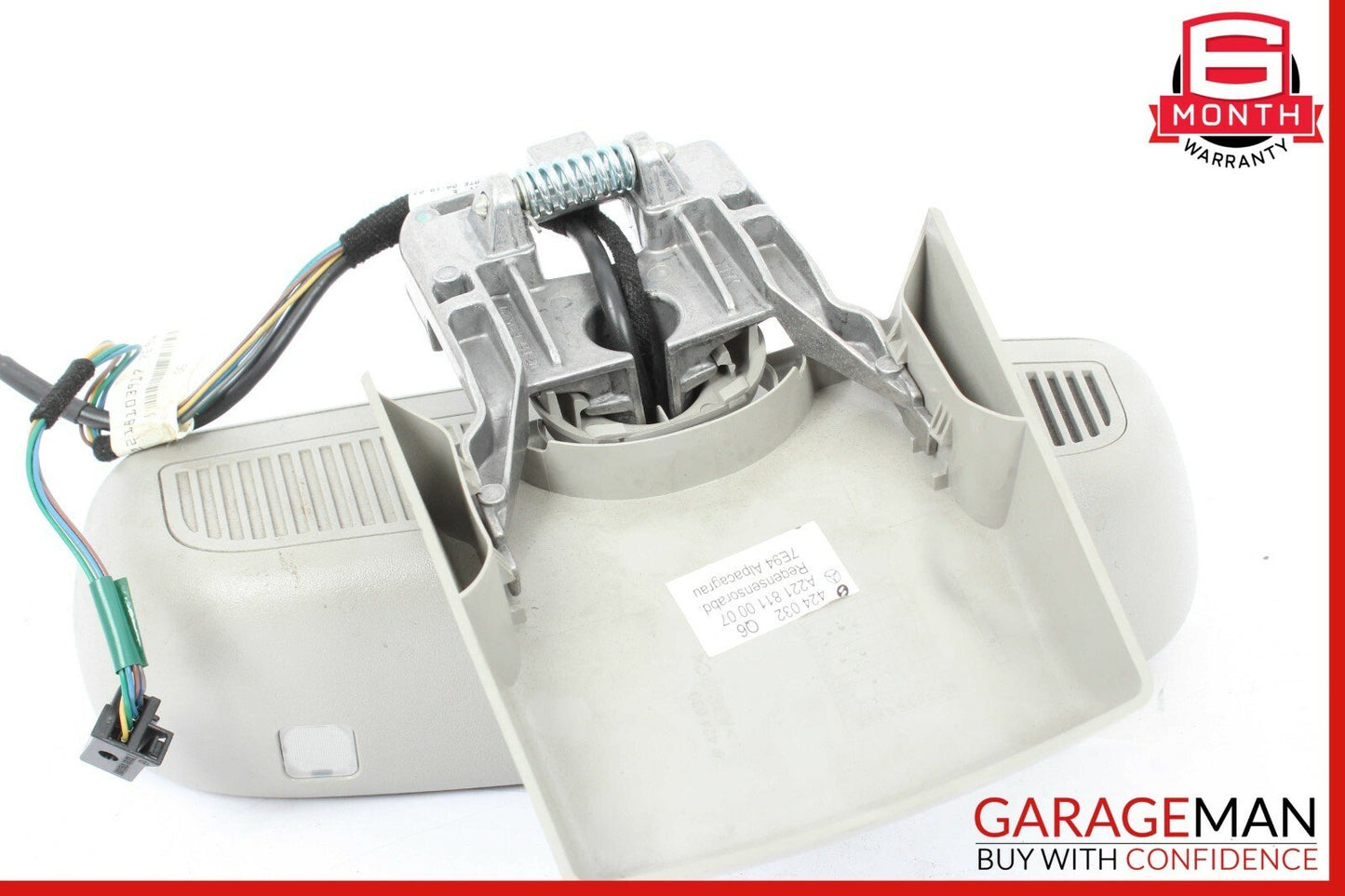 07-09 Mercedes W221 S550 Interior Top Upper Rear View Mirror Assembly Grey