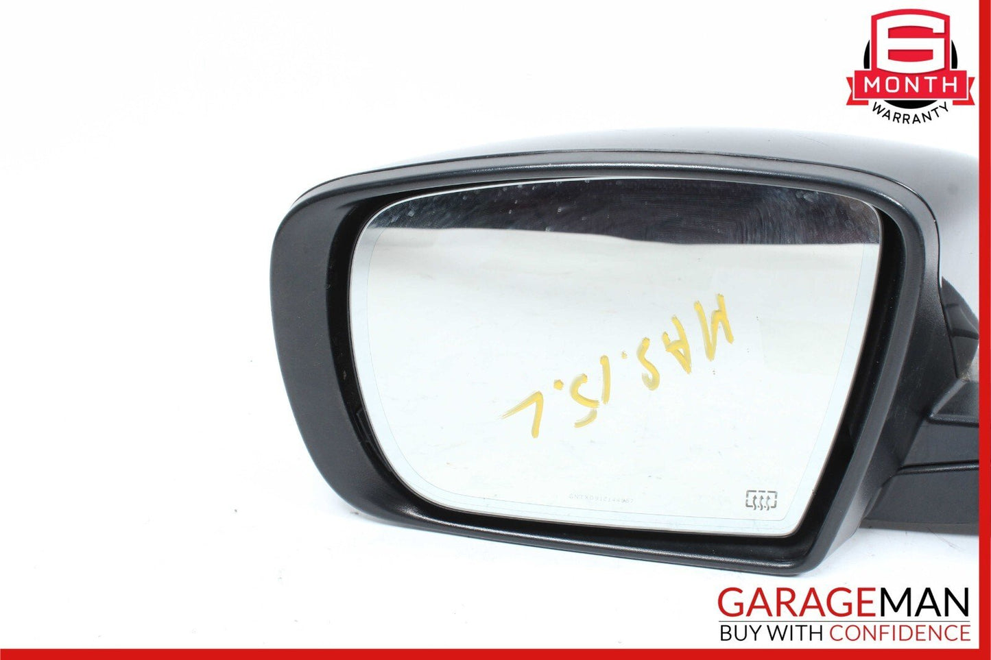 14-17 Maserati Ghibli Front Left Driver Side Mirror Door Rear View Black OEM