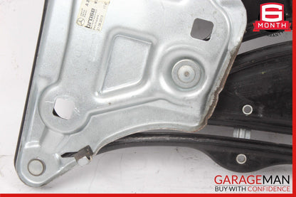 10-16 Mercedes W207 E350 E400 Rear Left Window Regulator Motor Plate Frame OEM