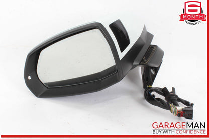 17-19 Audi Q7 Front Left Driver Side Door Rear View Mirror White 4M1857409AG OEM