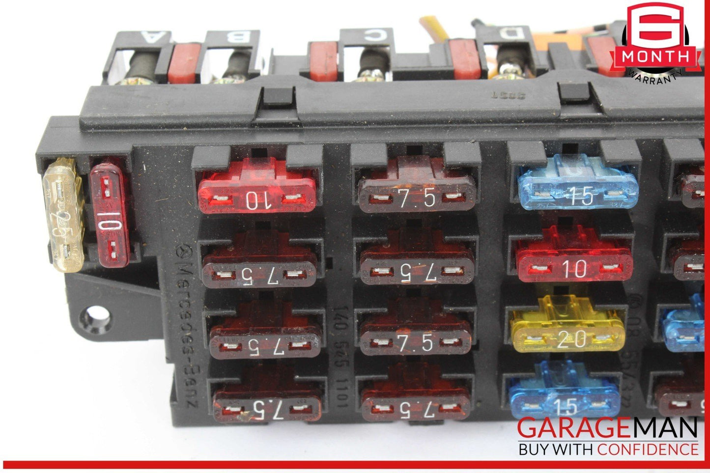 92-99 Mercedes W140 500SEL 300SE S600 CL600 Front SAM Fuse Relay Box Panel OEM