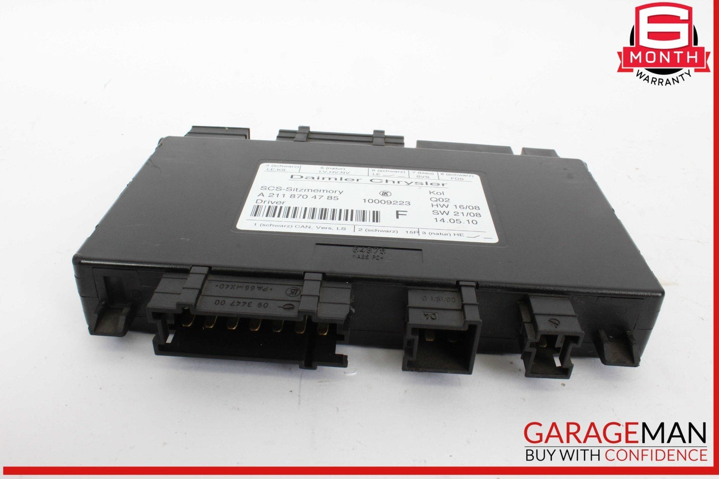 03-12 Mercedes R171 SLK300 CLS550 SLK350 Seat Control Module Left Side OEM