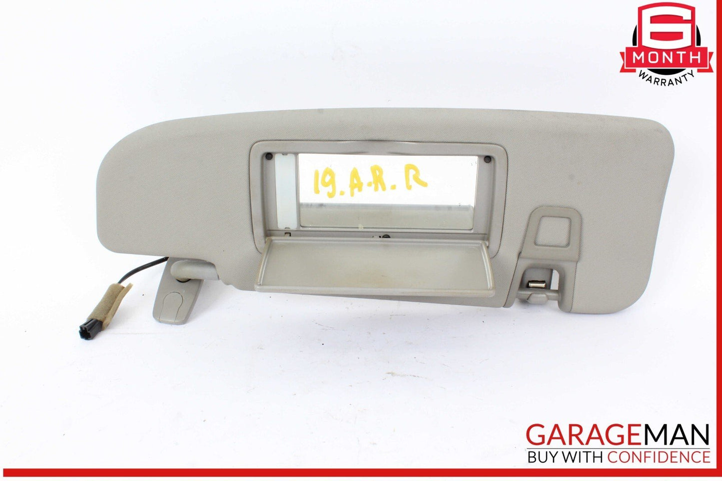 17-22 Alfa Romeo Giulia Front Right Passenger Side Sun Visor Sunvisor Gray OEM