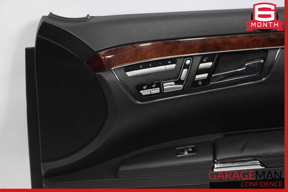 07-09 Mercedes W221 S450 S550 Front Right Interior Door Panel Assembly Black OEM
