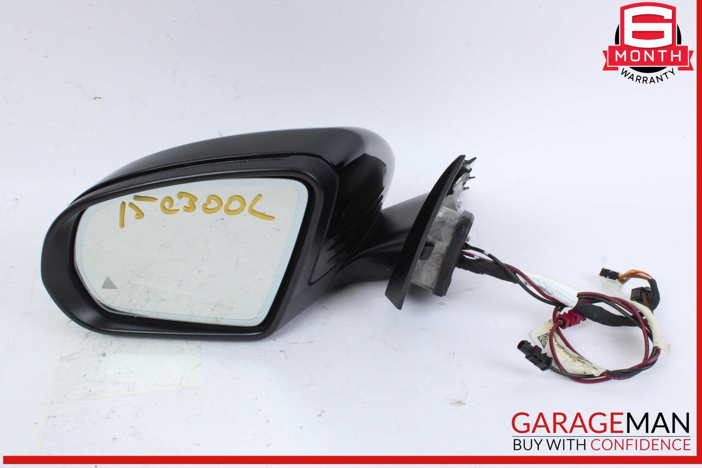 15-16 Mercedes W205 C300 Front Left Side Door Rear View Mirror w/ Blind Spot