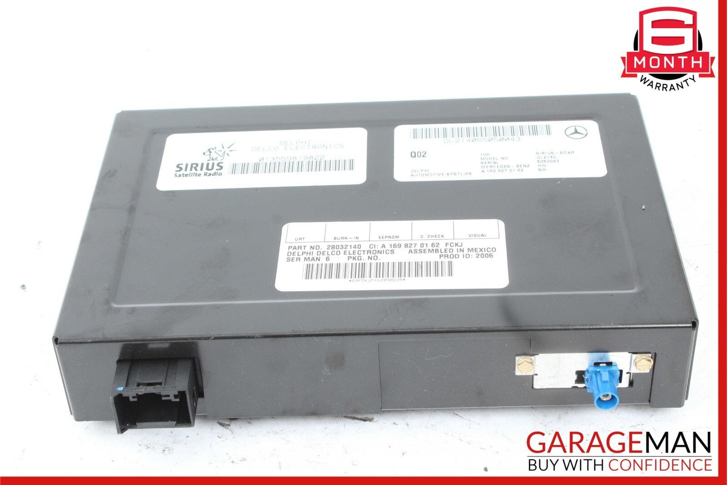 03-09 Mercedes W211 E350 C230 Sirius Satellite Radio Receiver 1698270162 OEM