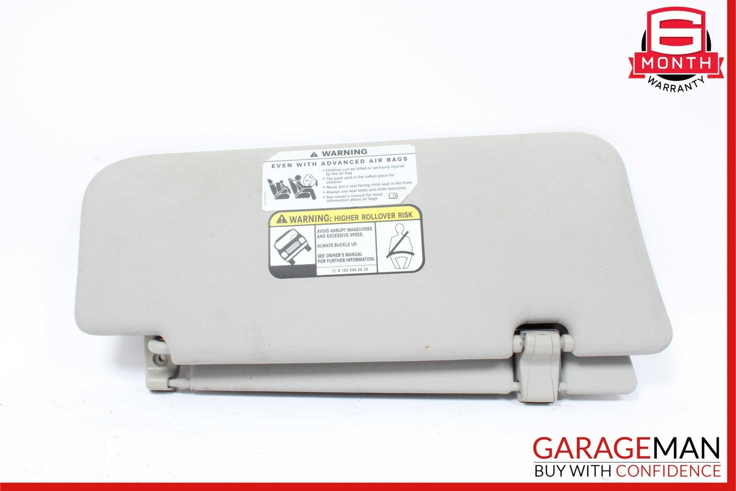 06-12 Mercedes X164 GL450 ML350 Front Left Side Sun Visor Sunvisor Grey OEM
