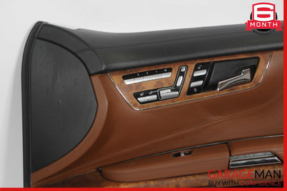 08-14 Mercedes W216 CL63 AMG Front Right Side Interior Door Panel Assy Brown