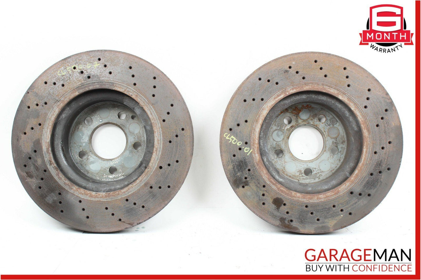00-06 Mercedes W215 CL600 CL500 CL55 AMG Front Brake Rotor Rotors Set Drilled