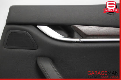 14-17 Maserati Ghibli Rear Right Side Interior Door Trim Panel Assembly Black