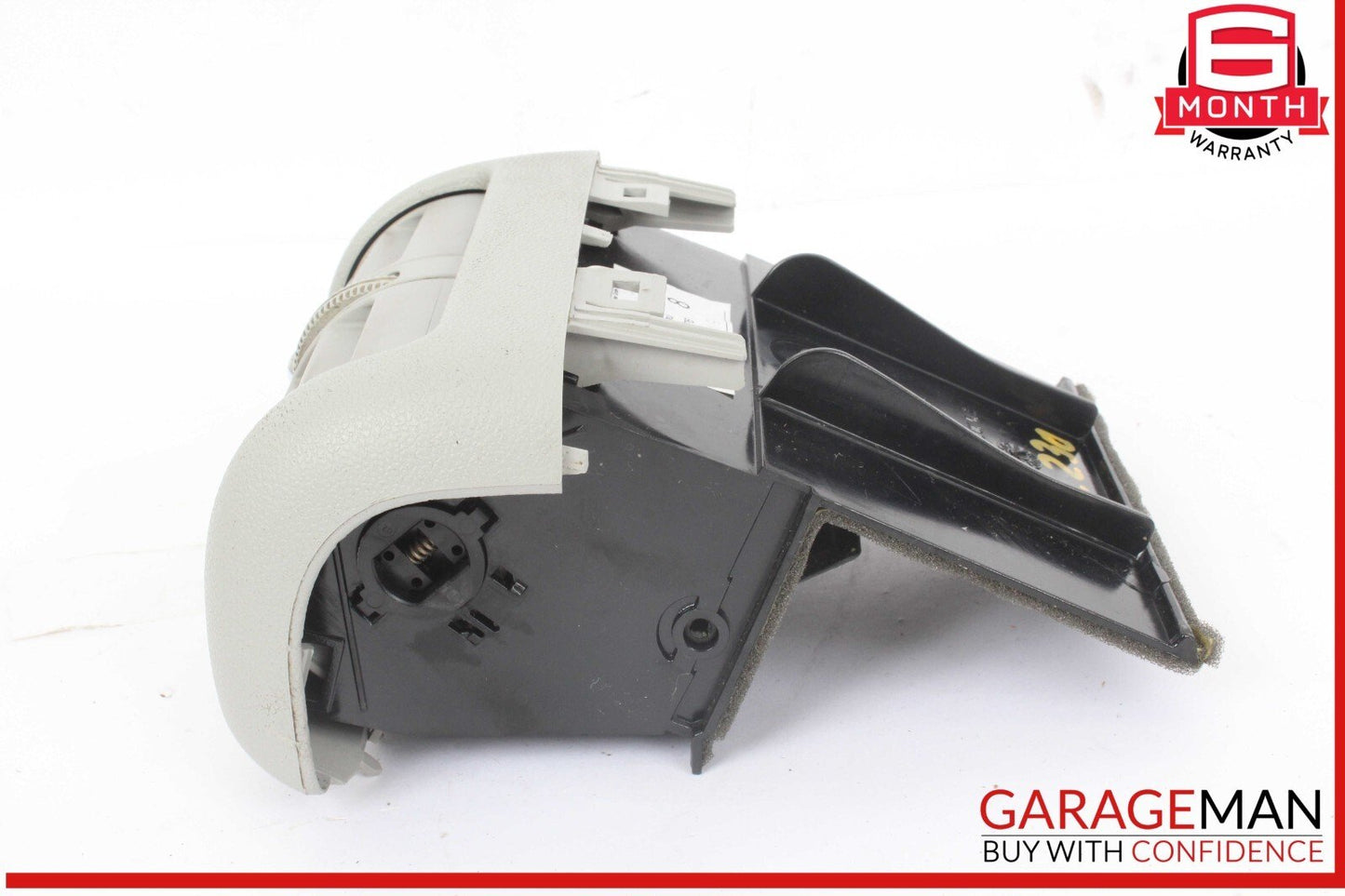 01-07 Mercedes W203 C230 Center Console A/C AC Heater Air Vent Trim Gray OEM