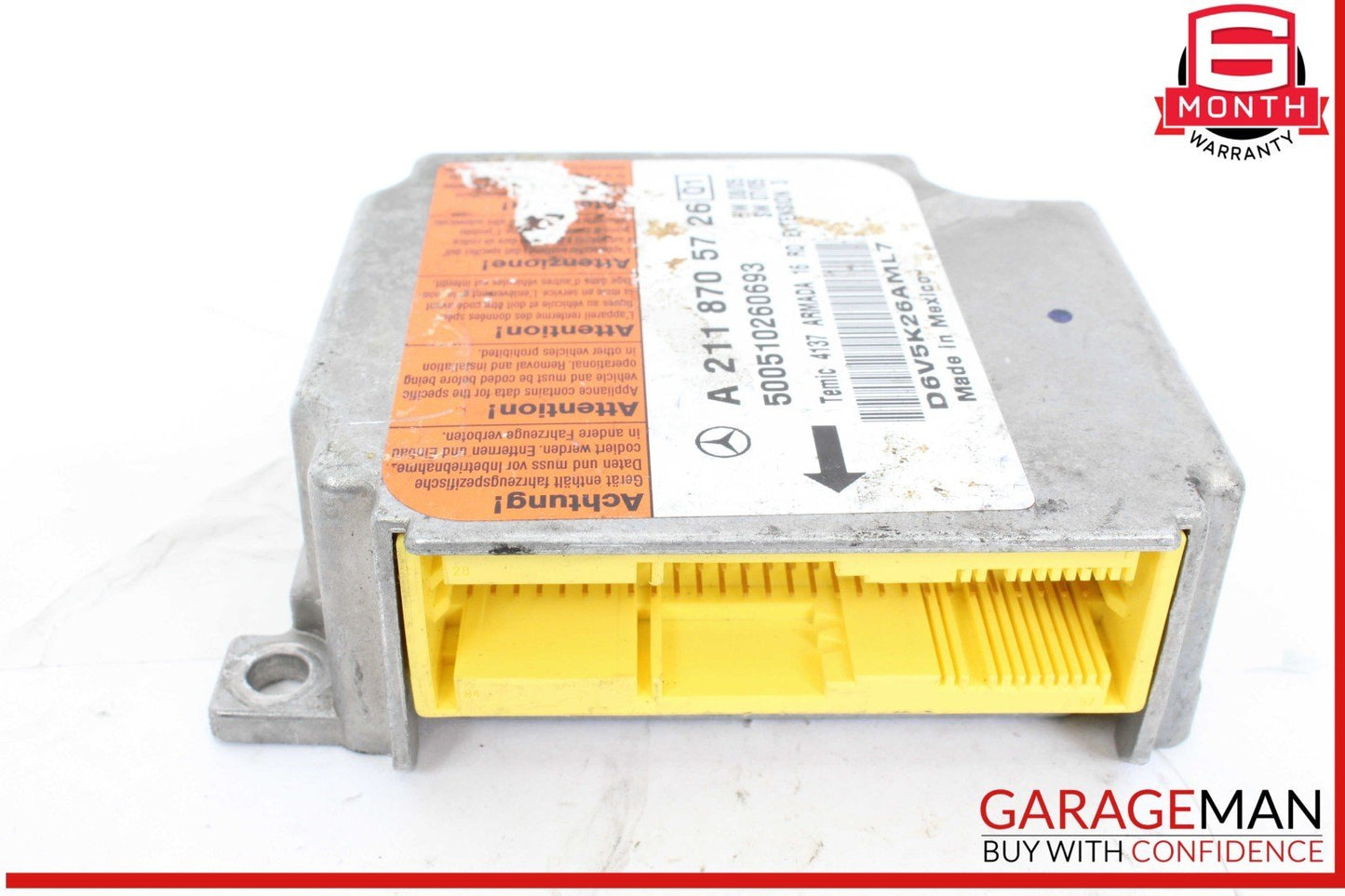 03-11 Mercedes W219 CLS500 Airbag Air Bag SRS Control Module 2118705726 OEM