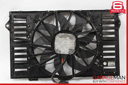 10-16 Porsche Panamera 970 4.8L Radiator Engine Electric Cooling Fan Shroud Assy