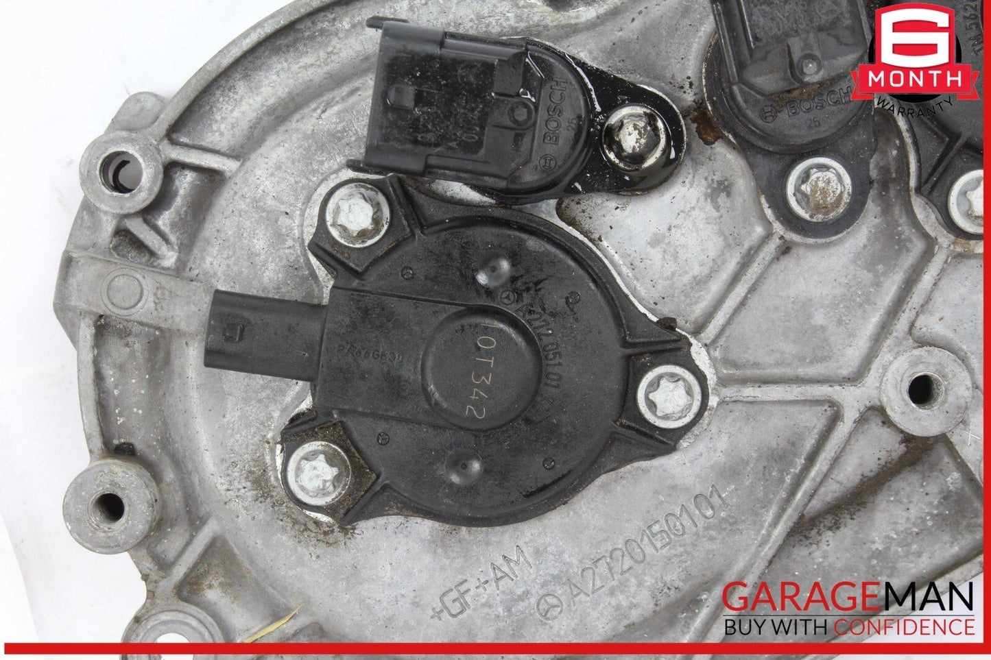 05-13 Mercedes W204 C300 S550 Front Right Engine Timing Chain Cover Plate OEM