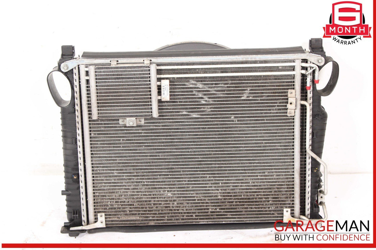 03-06 Mercedes R230 SL500 CLS500 Engine Cooling Radiator A/C Air Condenser Assy