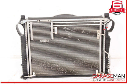 03-06 Mercedes R230 SL500 CLS500 Engine Cooling Radiator A/C Air Condenser Assy