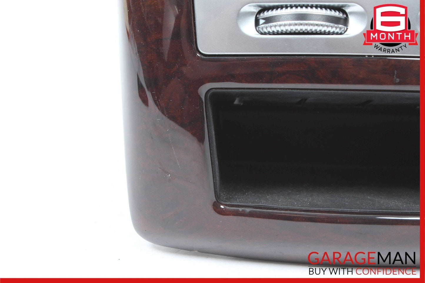 07-13 Mercedes W221 S550 Rear Center Console AC A/C Air Vent Trim Bezel Wood OEM