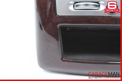07-13 Mercedes W221 S550 Rear Center Console AC A/C Air Vent Trim Bezel Wood OEM