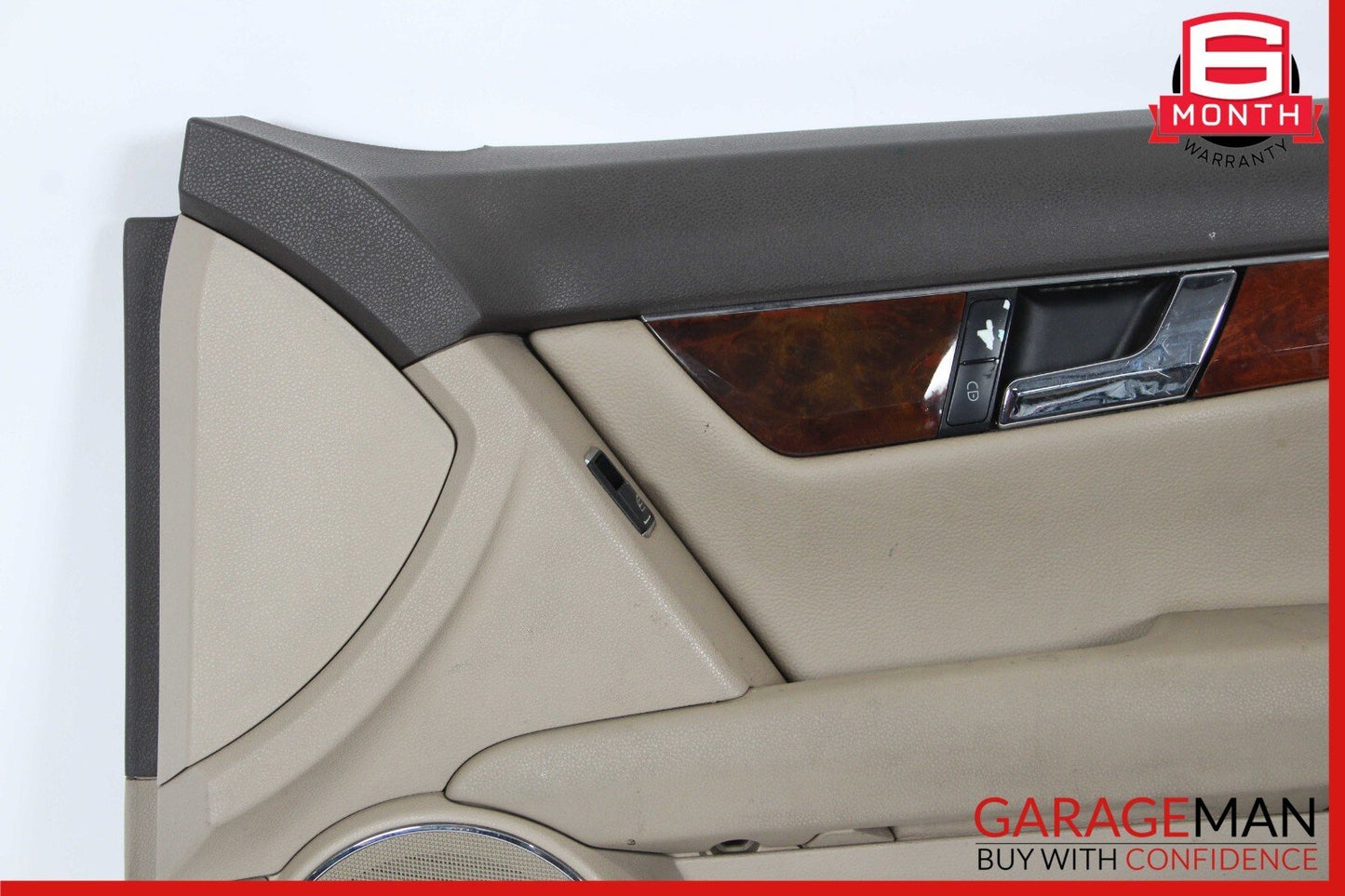 08-14 Mercedes W204 C300 Sedan Front Right Passenger Interior Door Panel Beige
