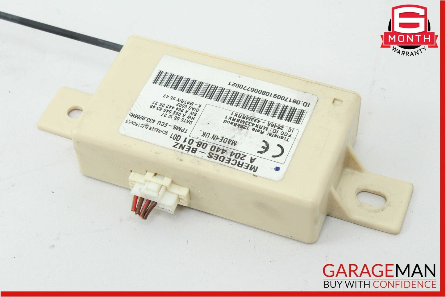 08-11 Mercedes W204 C300 Tire Pressure Monitoring System TPMS Receiver Module