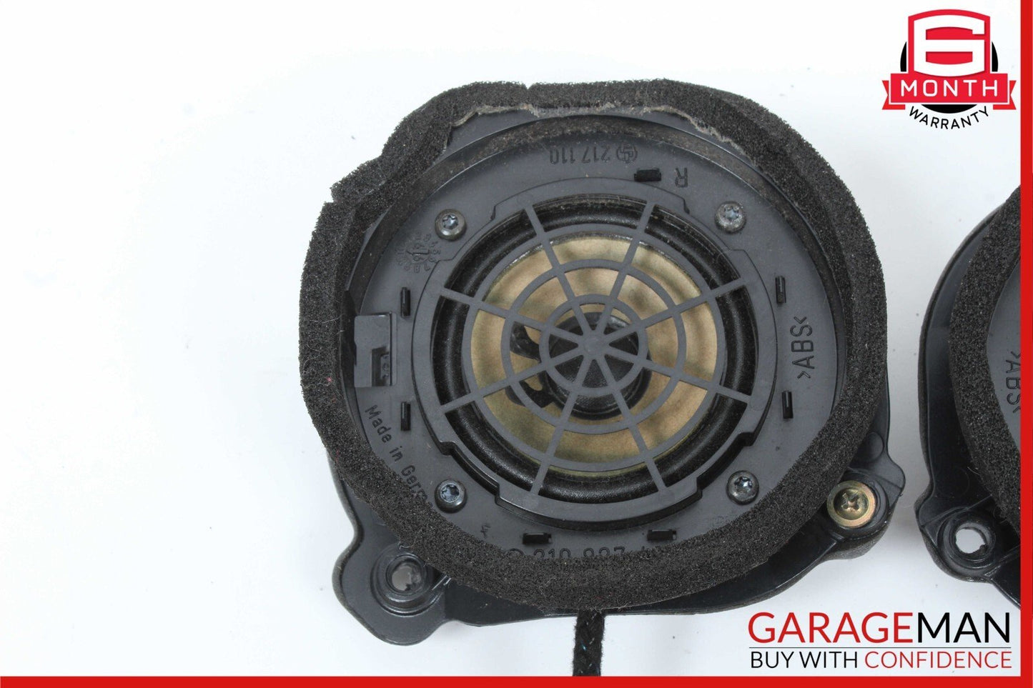96-03 Mercedes W210 E320 Rear Right & Left Side Door Sound Speakers Set OEM