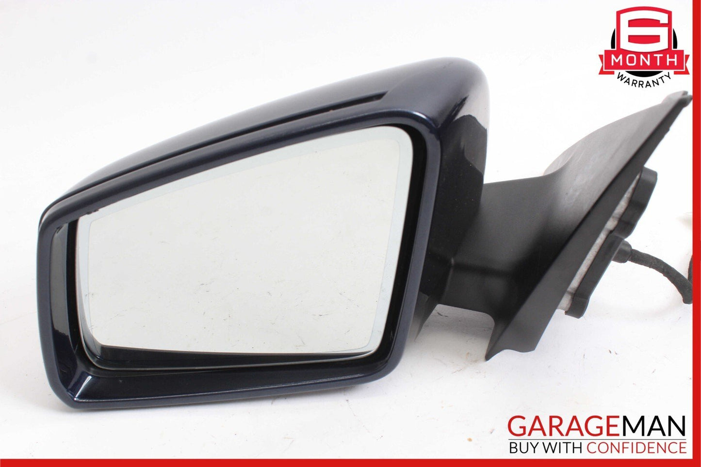 12-14 Mercedes W204 C250 Front Left Side Mirror Door Rear View Glass Blue OEM