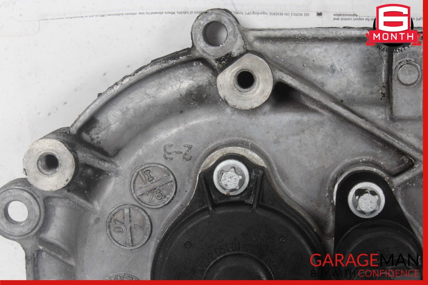 05-13 Mercedes W251 R350 E550 Front Left Side Engine Timing Chain Cover Plate