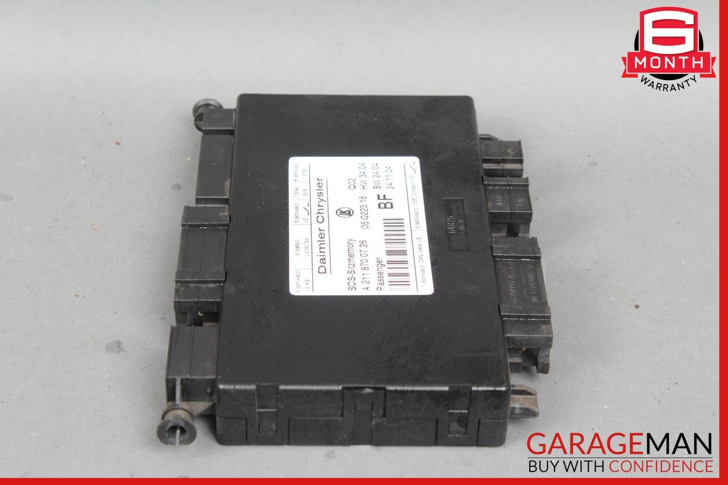 03-11 Mercedes W219 CLS550 E500 Front Right Passenger Side Seat Control Module