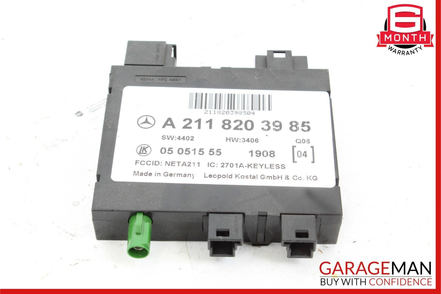 03-11 Mercedes W219 CLS500 E500 E63 AMG Keyless Go Entry Control Module Unit OEM