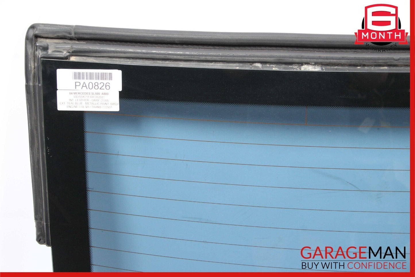 03-11 Mercedes R230 SL500 SL55 AMG Rear Back Windshield Glass OEM
