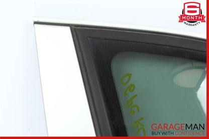 03-06 Porsche Cayenne 955 Rear Left Driver Side Quarter Window Glass Panel White