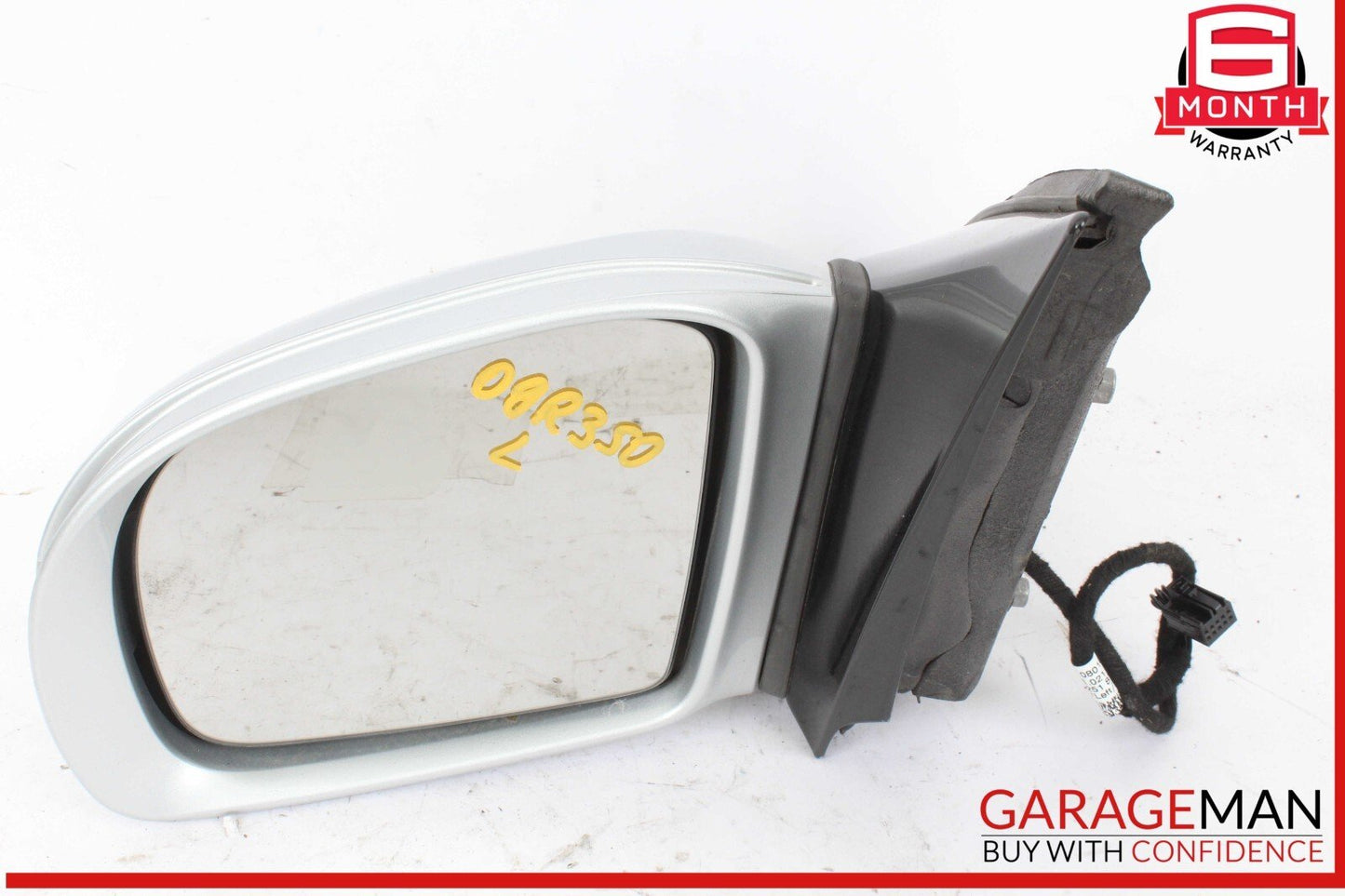 06-10 Mercedes W251 R350 4MATIC Front Left Side Door Rear View Mirror Silver OEM