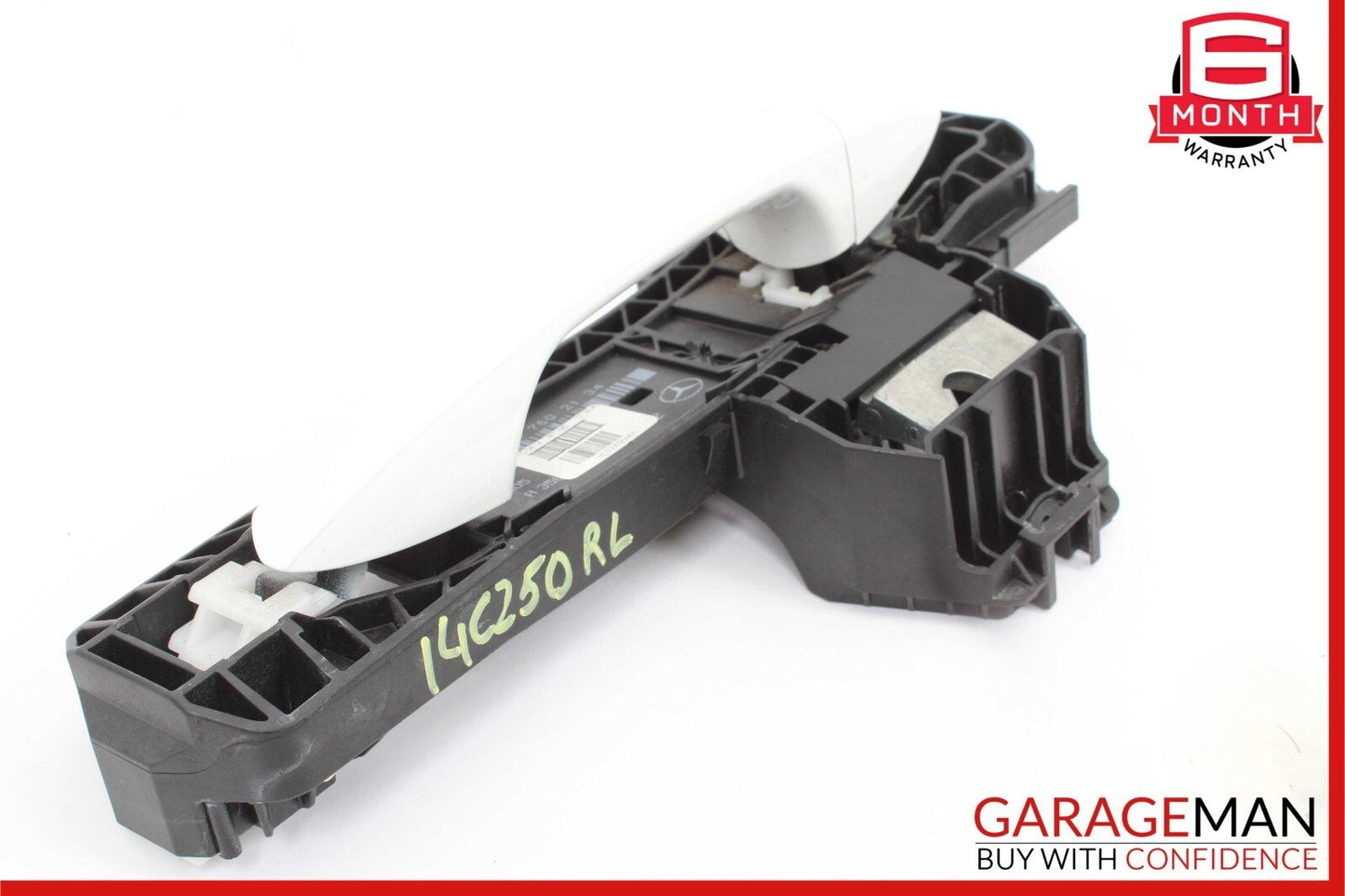 12-14 Mercedes W204 C250 Rear Left Driver Side Exterior Door Handle Polar White