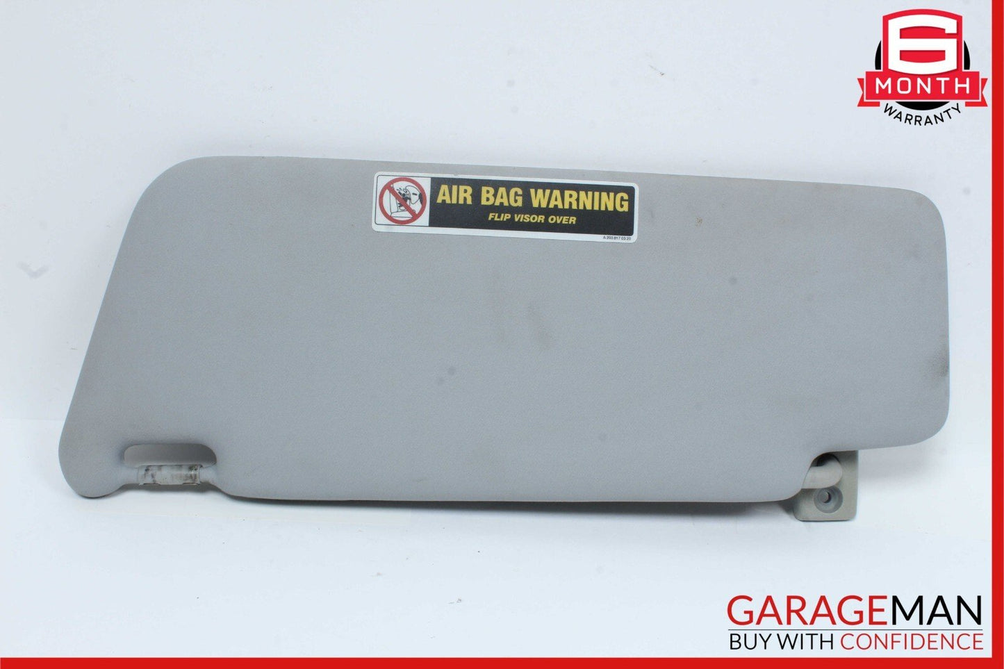 01-07 Mercedes W203 C240 C32 AMG Front Right Side Sunvisor Sun Visor Grey OEM