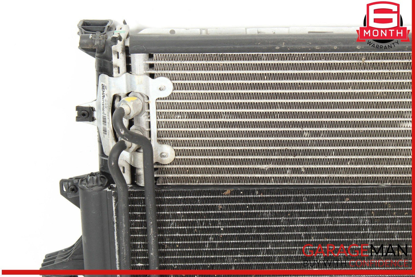 03-06 Porsche Cayenne 955 Engine Motor Cooling Radiator AC A/C Condenser Assy