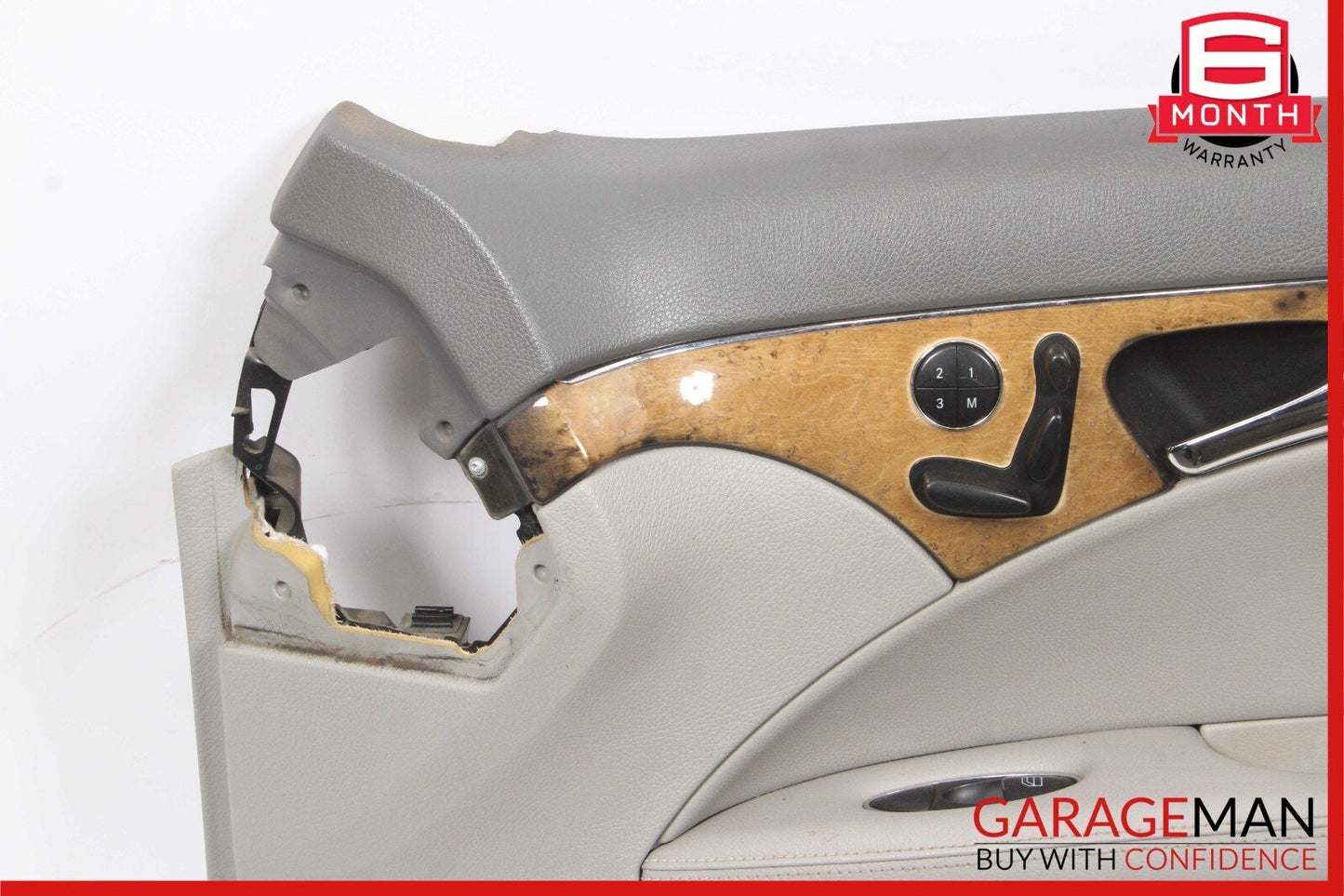 07-09 Mercedes W211 E350 Front Right Side Interior Door Panel Trim Cover Gray